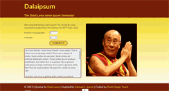 Desktop Screenshot of dalaipsum.com